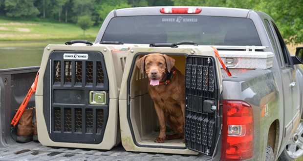 crate in a truck bed